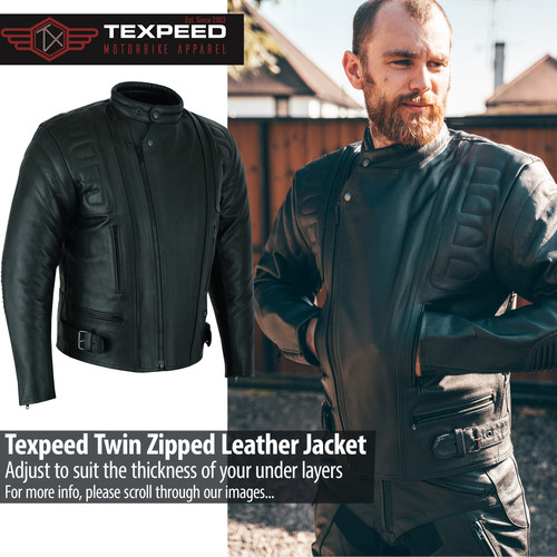 Veste cuir moto biker - veste,