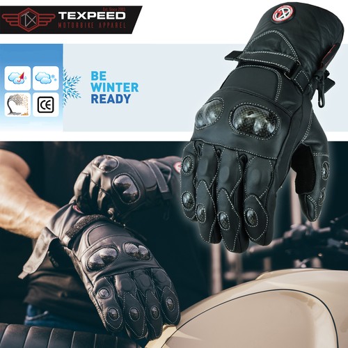 Gants cuir moto - cuir, de