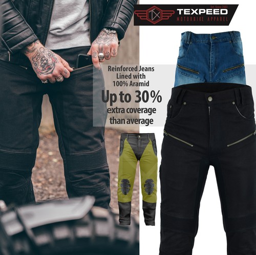 Jeans moto pantalons de - jeans,